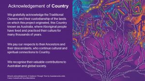Acknowledgement of Country message