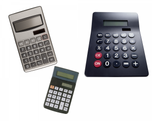 Image of three different calculators
